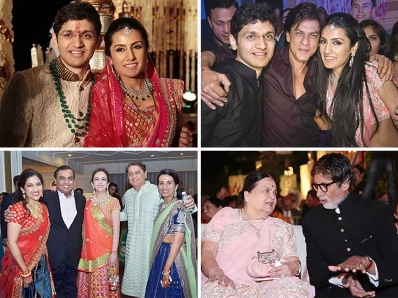 Politicians, businessmen, and celebrities attending the wedding of Chanda Kochhar