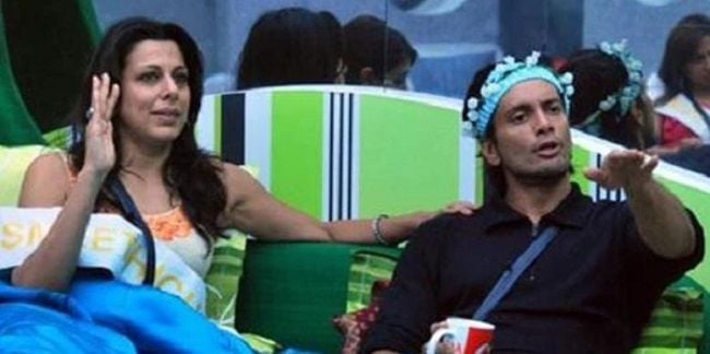 Pooja Bedi and Akashdeep Saigal in a still from Big Boss house