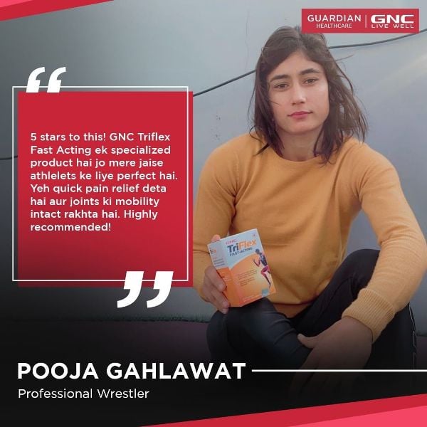 Pooja Gehlot endorsing Guardian GNC