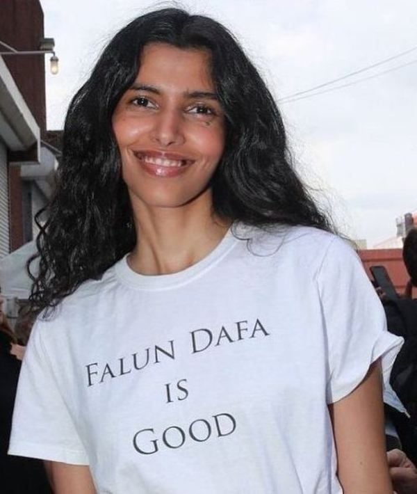 Pooja Mor raising voice against Falun Dafa