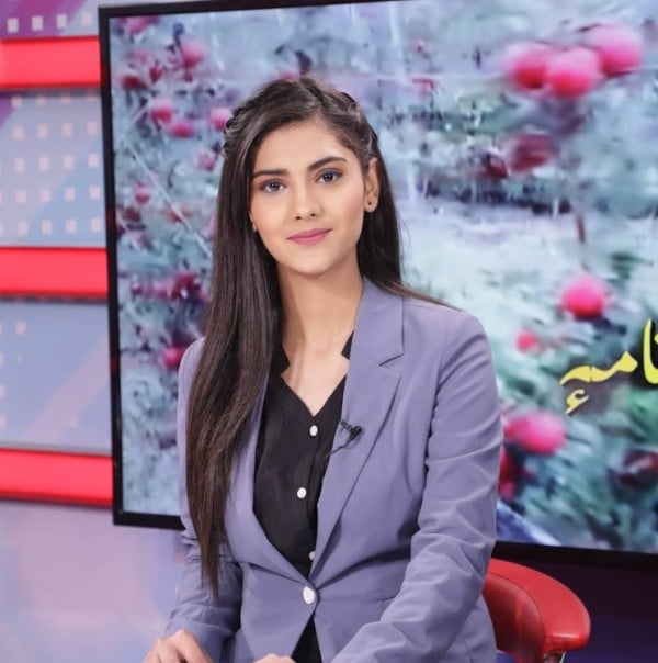 Pooja Sharma during her stint at the JK 24x7 News Channel