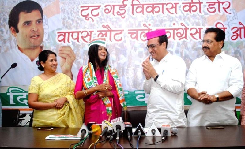 Poonam with Ajay Maken
