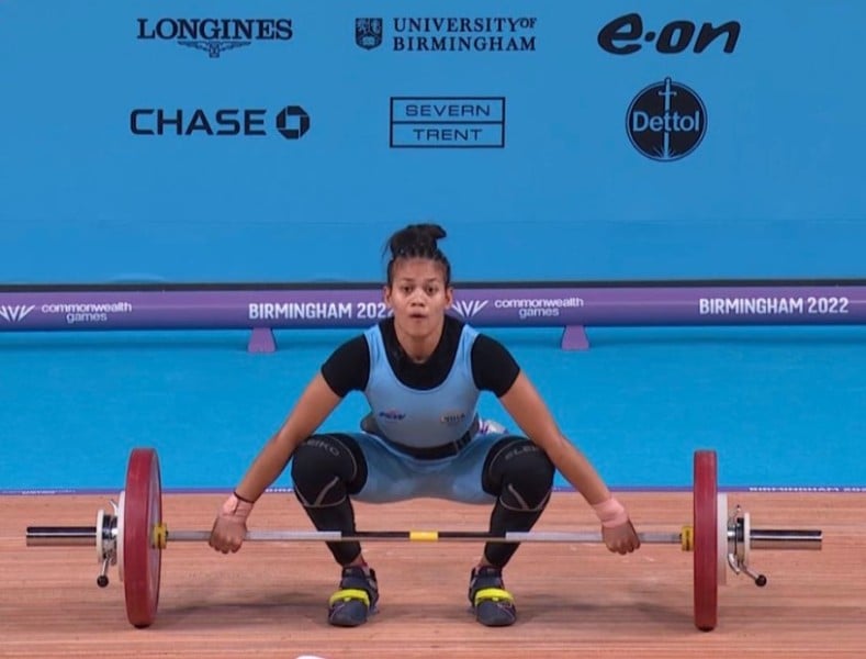 Popy Hazarika during the 2022 Birmingham Commonwealth Games