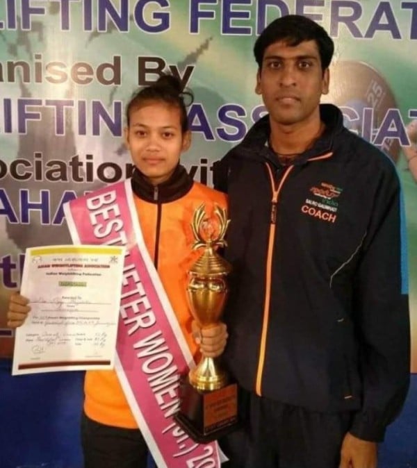 Popy Hazarika during the Junior Nationals Tournament