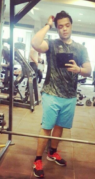 Post workout picture of Deepanshu Singh