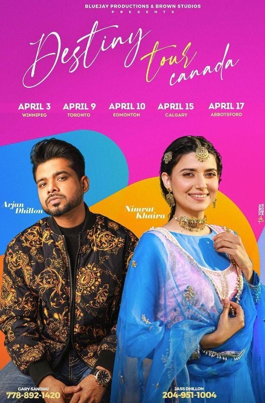 Poster of Arjan Dhillon and Nimrat Khaira