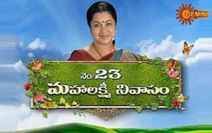 Poster of the Telugu TV show Mahalakshmi Nivasam (2013) on Gemini TV