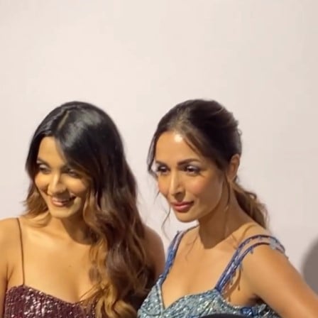 Prachi Solanki during a fashion show with Malaika Arora