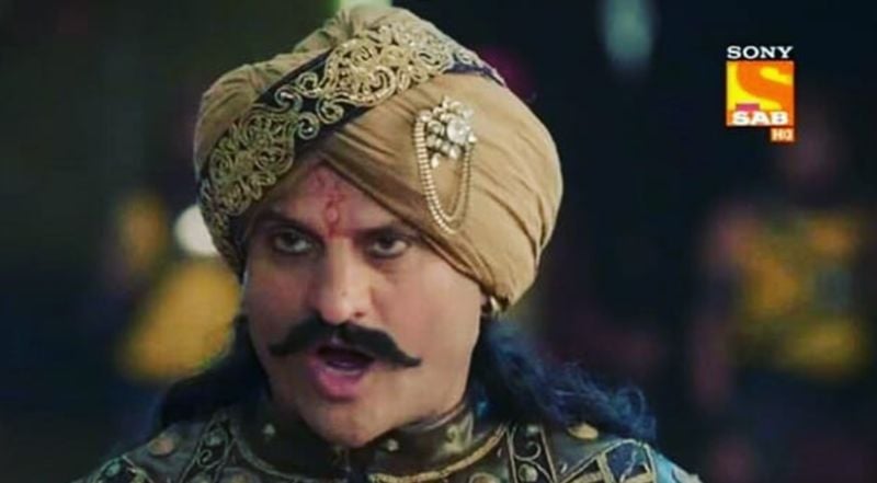 Pradeep Kabra in a still from the Hindi TV series titled 