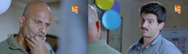 Pradeep Kabra (left) in a still from the Hindi TV serial titled 