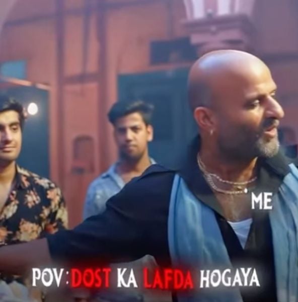 Pradeep Kabra (right) in a still from the Hindi web series titled 