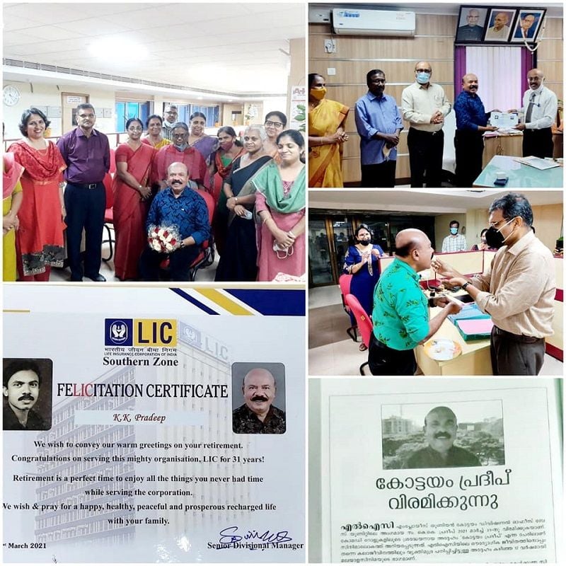 Pradeep Kottayam during his retirement