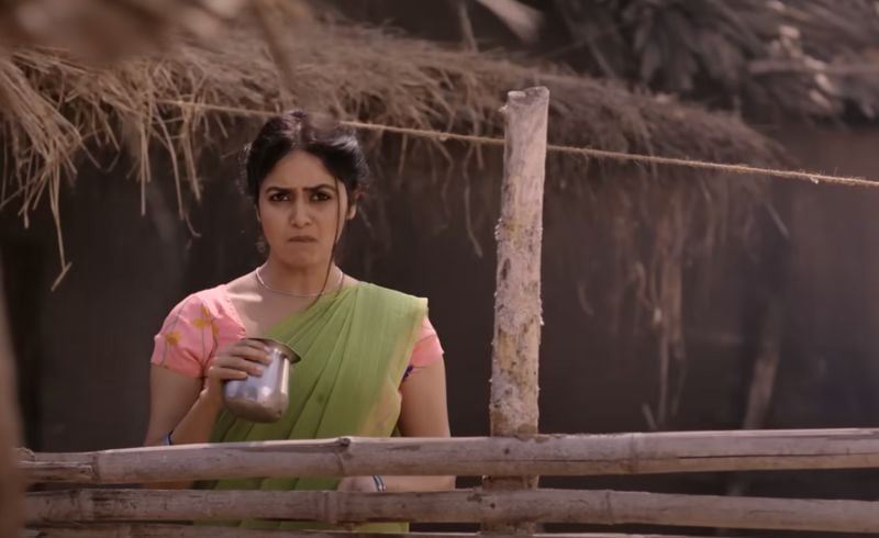 Pragya Nayan in a still from the Telugu horror film titled ‘Kalinga’ (2024)