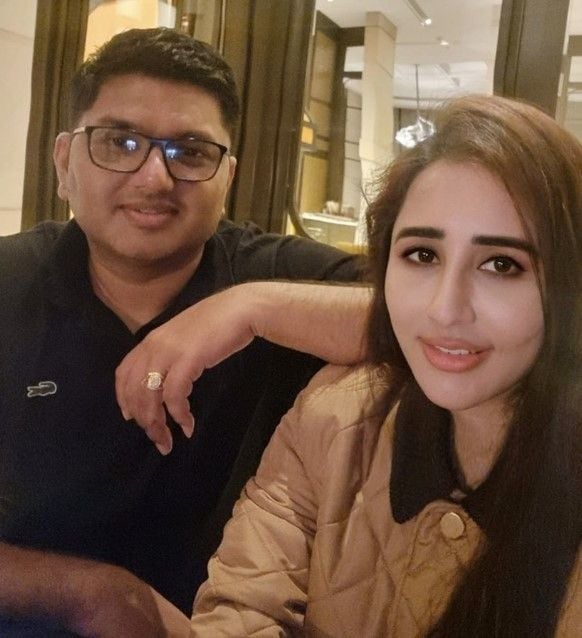 Prajakt Tanpure with his wife, Sonali Tanpure