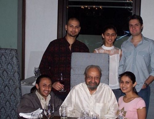 Pran with his grandchildren