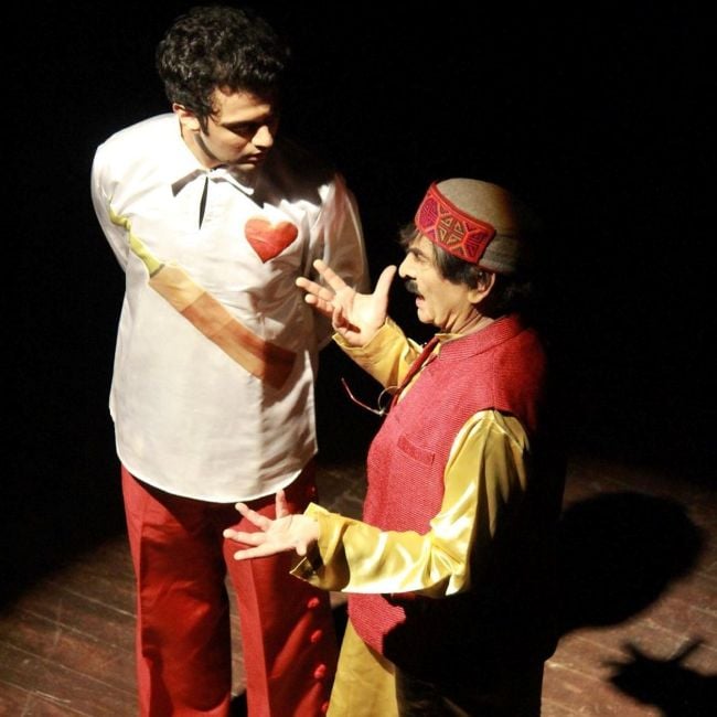 Pranav Sachdev in a still from the play The Makhichoos