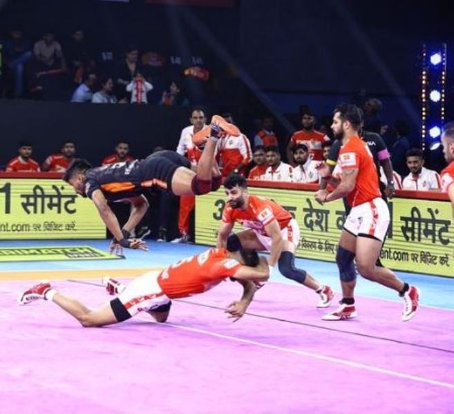 Pranay Rane at season 10 of the Pro Kabaddi League