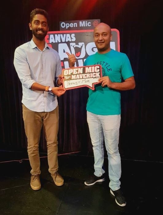 Pranit More received the Open Mic Maverick title at the Canvas Laugh Club