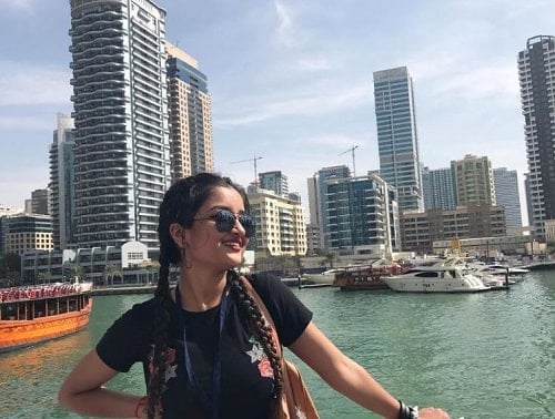 Pranjali Singh Parihar during her vacation