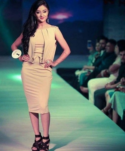 Pranjali Singh Parihar in a modelling contest