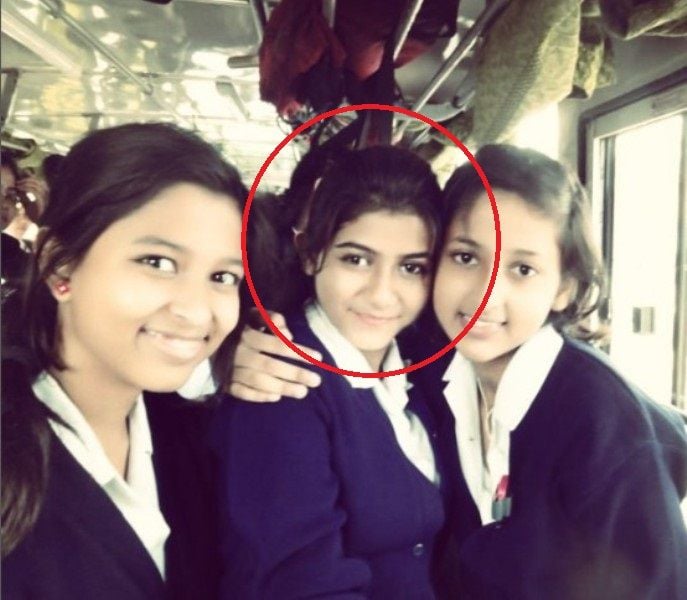 Prantika Das during her school days