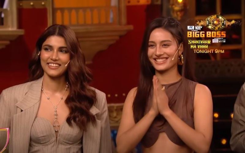 Prasanna Bisht (right) in a still from Bigg Boss season 17