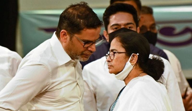 Prashant Kishor with Mamata Banerjee