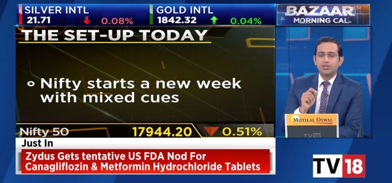 Prashant Nair in a still from the CNBC-TV18 show named