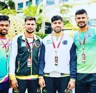 Prashanth Rai during Season 8 of the Pro Kabaddi League