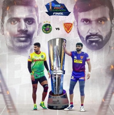 Prashanth Rai on the poster Patna Pirates in 2022
