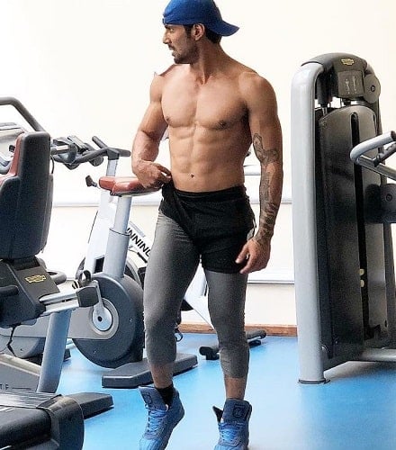 Prateik Babbar at a gym
