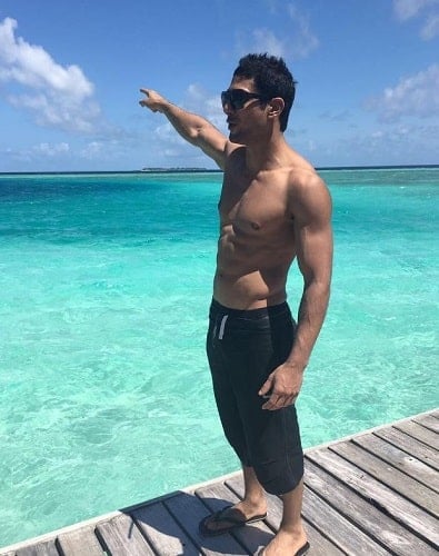 Prateik Babbar during his vacation