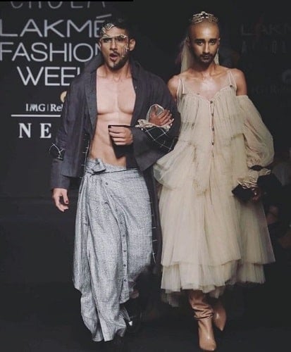 Prateik Babbar in a fashion show