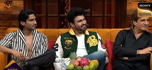 Prateik Babbar with his family in The Kapil Sharma Show