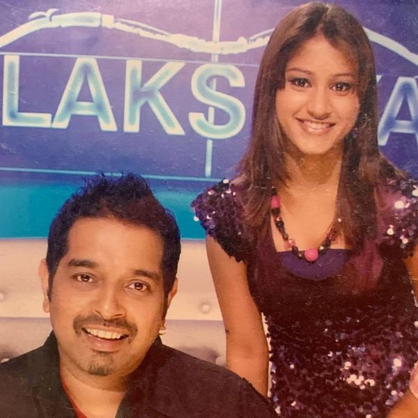Pratibha Singh Baghel with Shankar Mahadevan on the sets of Sa Re Ga Ma Pa 2009 Challenge