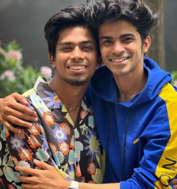 Pratik Utekar (right) with Mukul Gain