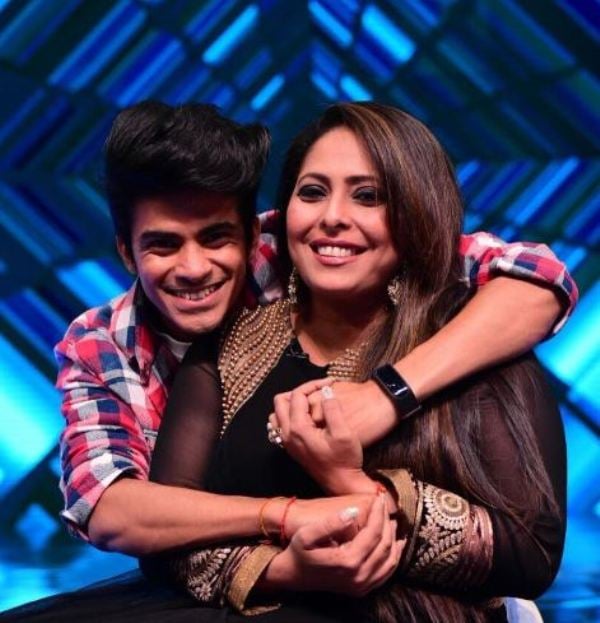 Pratik Utekar with Geeta Kapoor