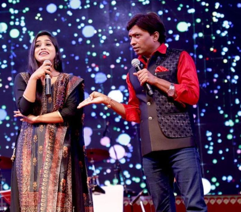 Pratika Sood with Sunil Pal