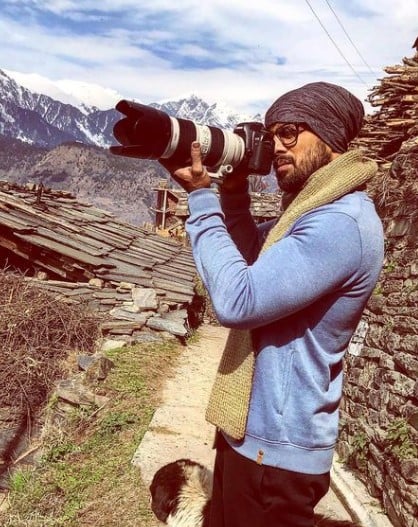 Praveen Tej while doing photography