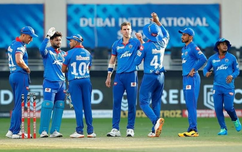 Pravin Dubey during a cricket match for Delhi Capitals