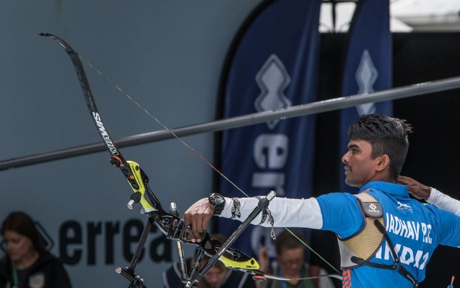 Pravin Jadhav during a match