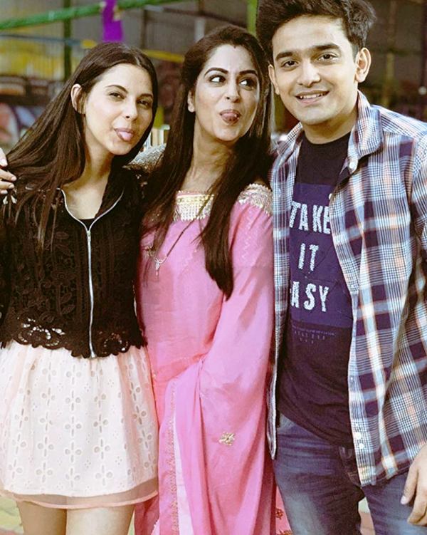 Pravisht Mishra with the Team of Kahaan Hum Kahaan Tum