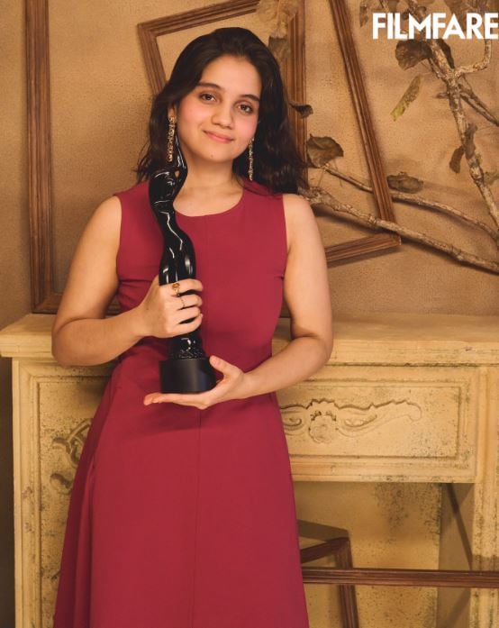 Preeti Panigrahi with her Filmfare award