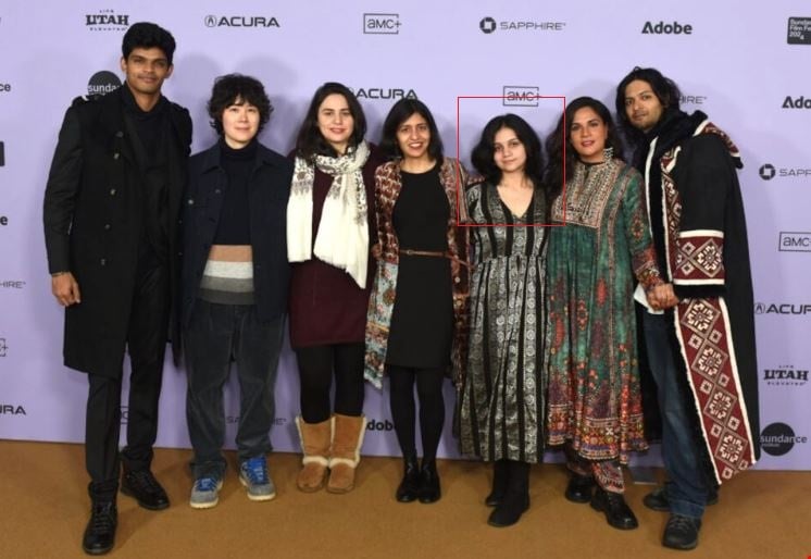 Preeti Panigrahi with the team of Girls Will Be Girls (2024)