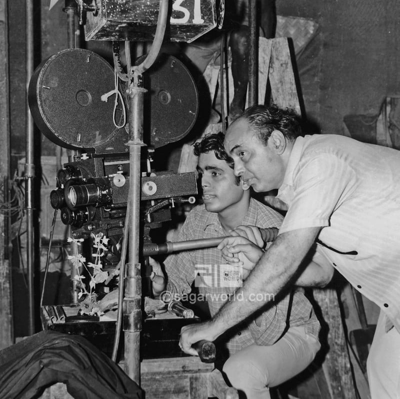 Prem Sagar with his father, Ramanand Sagar