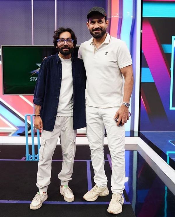 Prem Shilu with Irfan Pathan