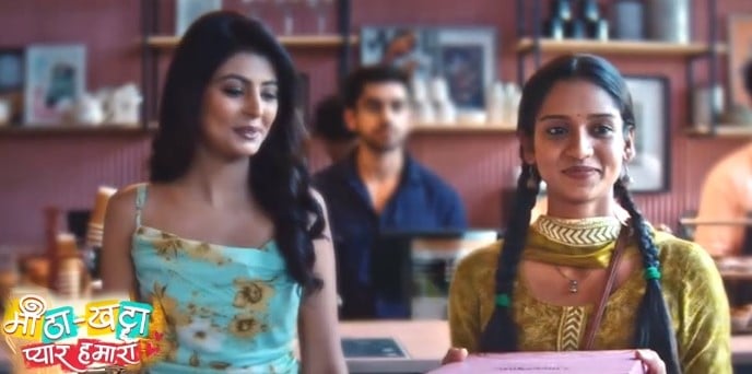 Prerna Singh in a still from the television show Meetha Khatta Pyaar Hamara