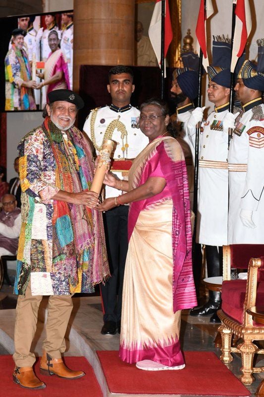 President Droupadi Murmu presents Padma Bhushan in the field of Art to Mithun Chakraborty