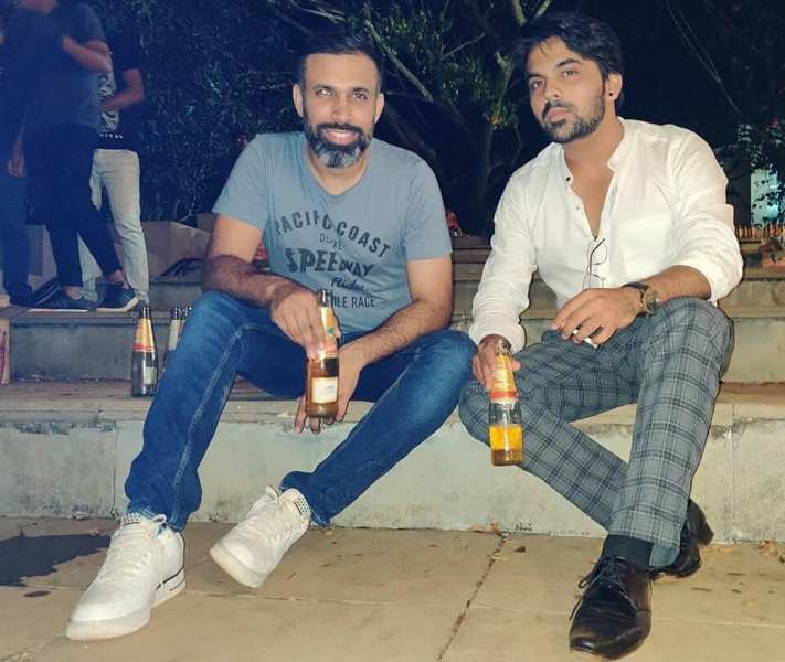 Pritish Narula with a bottle of beer