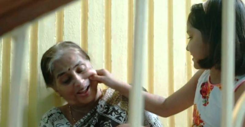 Prity Bhattacharjee with Her Grandmother